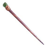 WOODEN HAIR STICK WITH TUMBLED HEALING GEMSTONE