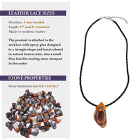 Agate Botswana crystals healing  stone necklace natural  pendant
