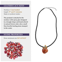 Carnelian crystals healing  stone necklace natural gemstone pendant