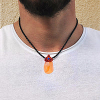 citrine pendant necklace