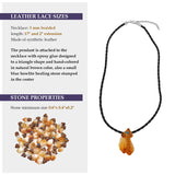 Citrine raw crystals healing  stone necklace natural gemstone pendant
