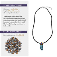 Hematite crystals healing  stone necklace natural gemstone pendant