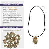 Pyrite crystals healing  stone necklace natural gemstone pendant