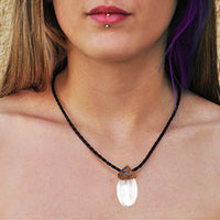 quartz pendant necklace