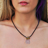 Rose Quartz pendant necklace
