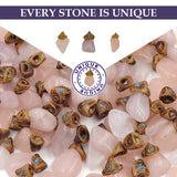 Rose Quartz crystals healing  stone necklace natural gemstone pendant