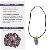 Sodalite crystals healing  stone necklace natural gemstone pendant