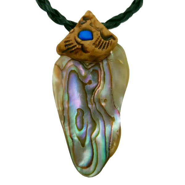 abalon pendant necklace