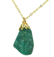 Amazonite Gold plated stone necklace