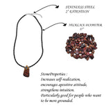 Tiger Eye Red crystals healing  stone necklace natural gemstone pendant